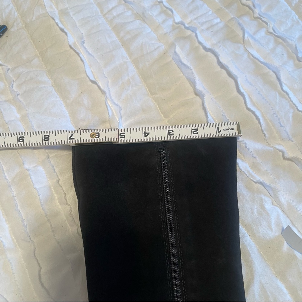 La Canadienne TARA Black Suede Wedge Boots Waterproof Size 9.5/39 inner zip - Picture 13 of 13